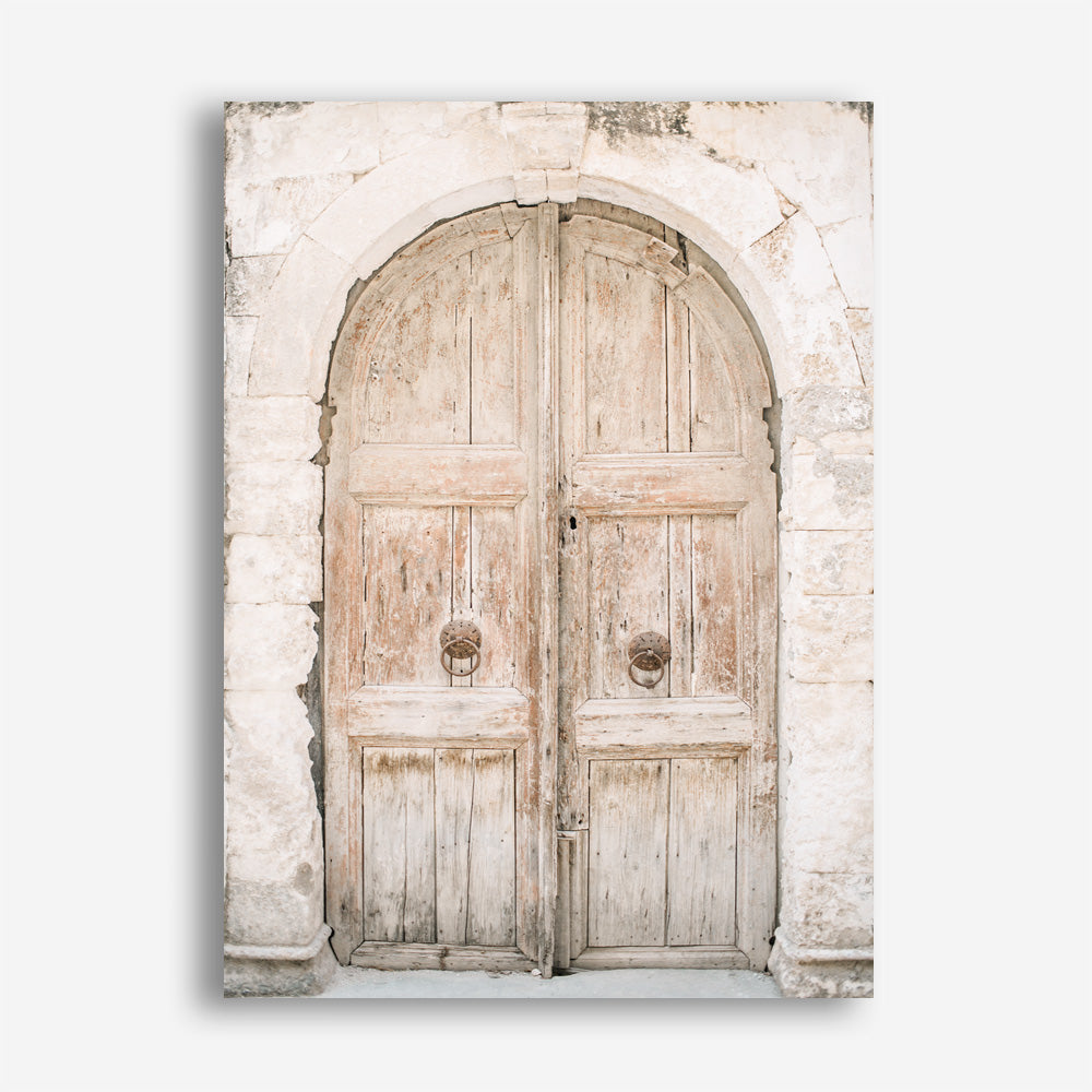 Shop Old Wooden Doorway Photo Canvas Print a Moroccan desert boho themed photography framed stretched canvas print from The Print Emporium wall artwork collection - Buy Australian made prints for the home and your interior decor space, TPE-1308-CA-35X46-NF