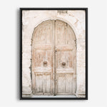 Shop Old Wooden Doorway Photo Canvas Print a Moroccan desert boho themed photography framed stretched canvas print from The Print Emporium wall artwork collection - Buy Australian made prints for the home and your interior decor space, TPE-1308-CA-35X46-NF