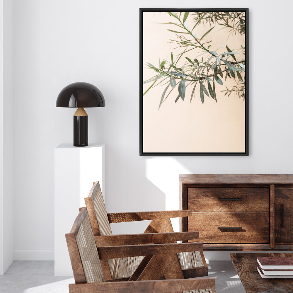 Shop Olive Branch Photo Canvas Print a Moroccan desert boho themed photography framed stretched canvas print from The Print Emporium wall artwork collection - Buy Australian made prints for the home and your interior decor space, TPE-1310-CA-35X46-NF