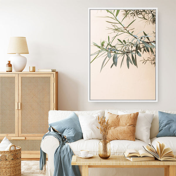 Shop Olive Branch Photo Canvas Print a Moroccan desert boho themed photography framed stretched canvas print from The Print Emporium wall artwork collection - Buy Australian made prints for the home and your interior decor space, TPE-1310-CA-35X46-NF