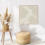 Shop On The Same Wavelength I (Square) Art Print a painted abstract themed wall art print from The Print Emporium wall artwork collection - Buy Australian made fine art painting style poster and framed prints for the home and your interior decor room, TPE-PC-EZ874-AP