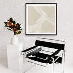 Shop On The Same Wavelength I (Square) Art Print a painted abstract themed wall art print from The Print Emporium wall artwork collection - Buy Australian made fine art painting style poster and framed prints for the home and your interior decor room, TPE-PC-EZ874-AP