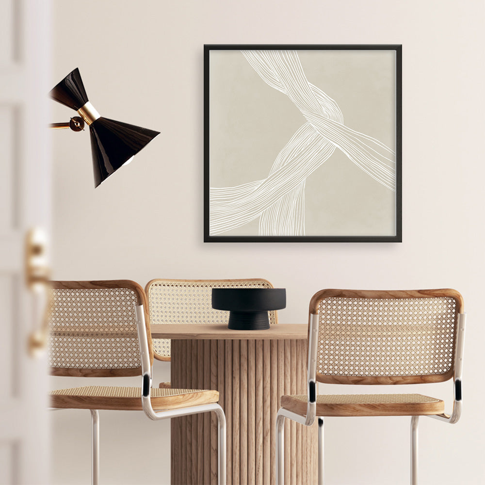 Shop On The Same Wavelength I (Square) Art Print a painted abstract themed wall art print from The Print Emporium wall artwork collection - Buy Australian made fine art painting style poster and framed prints for the home and your interior decor room, TPE-PC-EZ874-AP