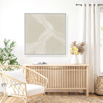 Shop On The Same Wavelength I (Square) Canvas Print a painted abstract themed framed canvas wall art print from The Print Emporium artwork collection - Buy Australian made fine art painting style stretched canvas prints for the home and your interior decor space, TPE-PC-EZ874-CA-40X40-NF