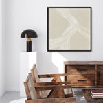 Shop On The Same Wavelength I (Square) Canvas Print a painted abstract themed framed canvas wall art print from The Print Emporium artwork collection - Buy Australian made fine art painting style stretched canvas prints for the home and your interior decor space, TPE-PC-EZ874-CA-40X40-NF