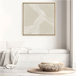 Shop On The Same Wavelength I (Square) Canvas Print a painted abstract themed framed canvas wall art print from The Print Emporium artwork collection - Buy Australian made fine art painting style stretched canvas prints for the home and your interior decor space, TPE-PC-EZ874-CA-40X40-NF