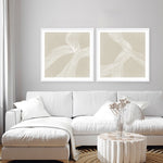 Shop On The Same Wavelength II (Square) Art Print a painted abstract themed wall art print from The Print Emporium wall artwork collection - Buy Australian made fine art painting style poster and framed prints for the home and your interior decor room, TPE-PC-EZ875-AP