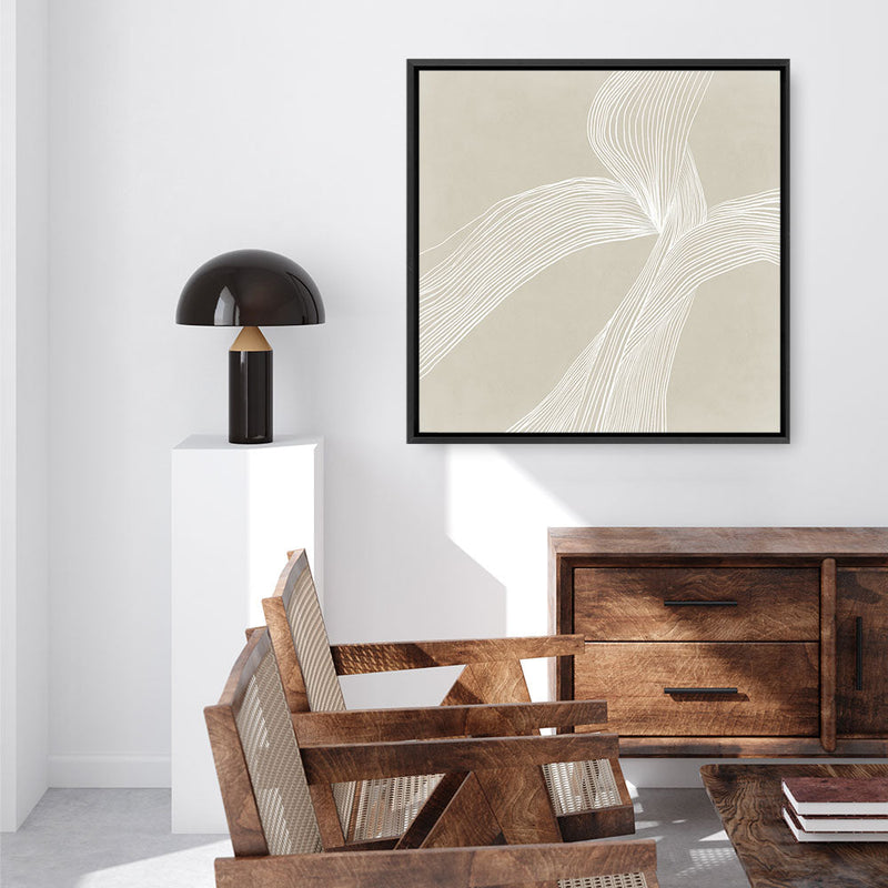 Shop On The Same Wavelength II (Square) Canvas Print a painted abstract themed framed canvas wall art print from The Print Emporium artwork collection - Buy Australian made fine art painting style stretched canvas prints for the home and your interior decor space, TPE-PC-EZ875-CA-40X40-NF