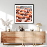 Shop One Fire Club II (Square) Photo Art Print a coastal themed photography wall art print from The Print Emporium wall artwork collection - Buy Australian made fine art poster and framed prints for the home and your interior decor, TPE-867-AP