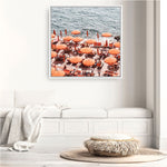 Shop One Fire Club III (Square) Photo Canvas a coastal themed photography framed stretched canvas print from The Print Emporium wall artwork collection - Buy Australian made prints for the home and your interior decor space, TPE-868-CA-40X40-NF