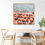Shop One Fire Club III (Square) Photo Canvas a coastal themed photography framed stretched canvas print from The Print Emporium wall artwork collection - Buy Australian made prints for the home and your interior decor space, TPE-868-CA-40X40-NF