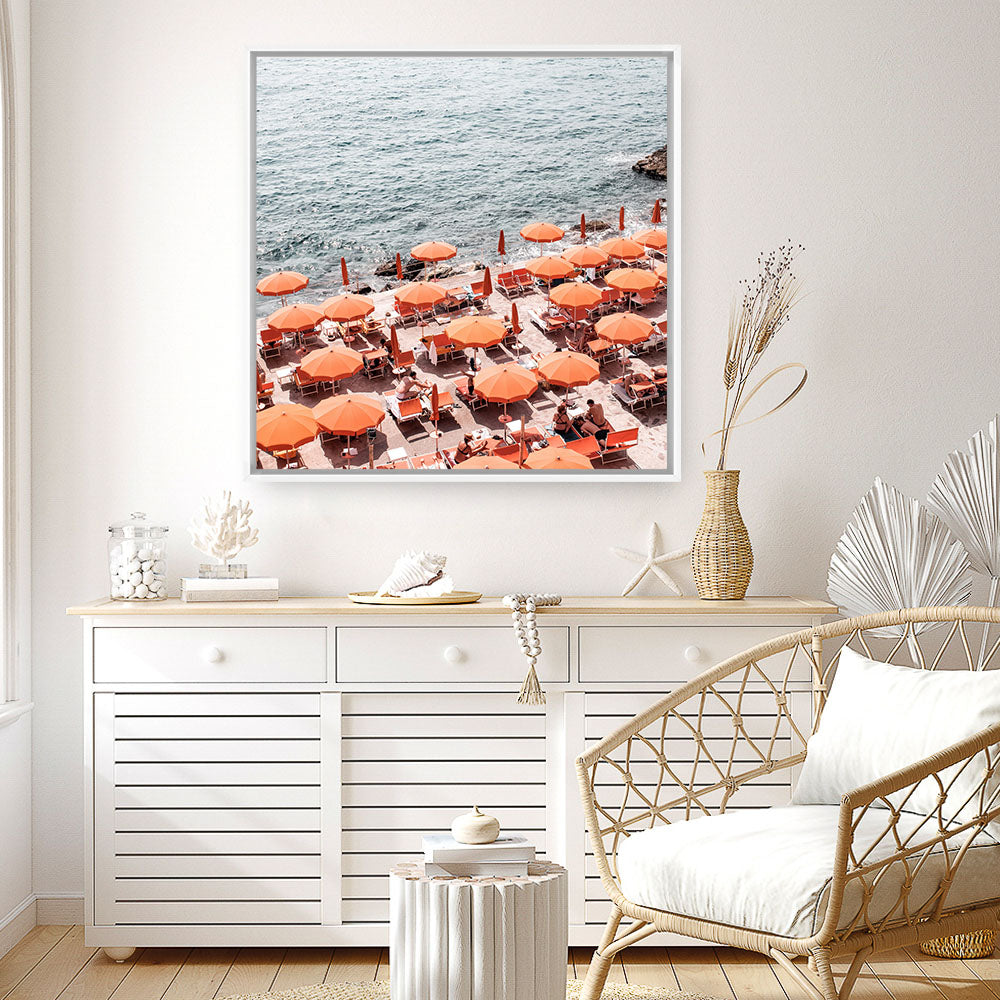 Shop One Fire Club IV (Square) Photo Canvas a coastal themed photography framed stretched canvas print from The Print Emporium wall artwork collection - Buy Australian made prints for the home and your interior decor space, TPE-869-CA-40X40-NF