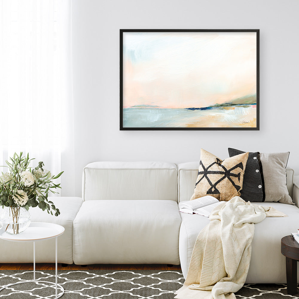 Shop Open Sky Over Water Art Print a painted abstract themed wall art print from The Print Emporium wall artwork collection - Buy Australian made fine art painting style poster and framed prints for the home and your interior decor room, TPE-WA-71610-AP