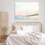 Shop Open Sky Over Water Canvas Print a painted abstract themed framed canvas wall art print from The Print Emporium artwork collection - Buy Australian made fine art painting style stretched canvas prints for the home and your interior decor space, TPE-WA-71610-CA-35X46-NF