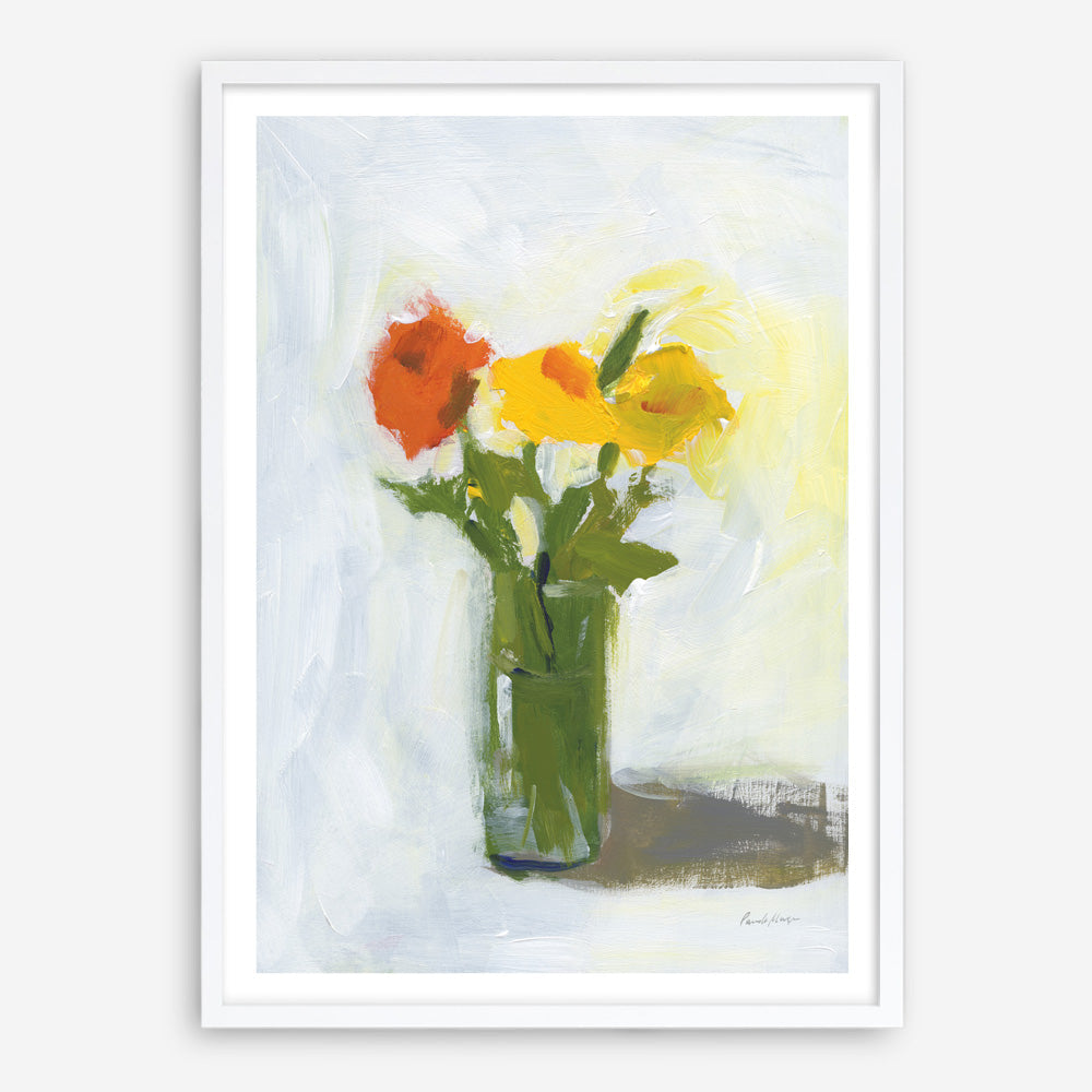 Shop Orange And Yellow Floral Art Print a floral themed painted wall art print from The Print Emporium wall artwork collection - Buy Australian made fine art painting style poster and framed prints for the home and your interior decor room, TPE-WA-77774-AP