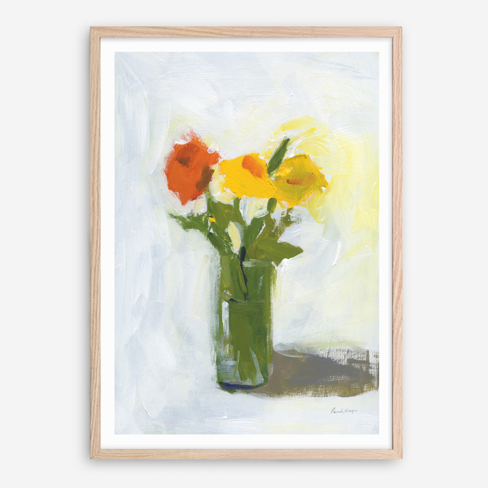 Shop Orange And Yellow Floral Art Print a floral themed painted wall art print from The Print Emporium wall artwork collection - Buy Australian made fine art painting style poster and framed prints for the home and your interior decor room, TPE-WA-77774-AP