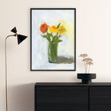 Shop Orange And Yellow Floral Art Print a floral themed painted wall art print from The Print Emporium wall artwork collection - Buy Australian made fine art painting style poster and framed prints for the home and your interior decor room, TPE-WA-77774-AP