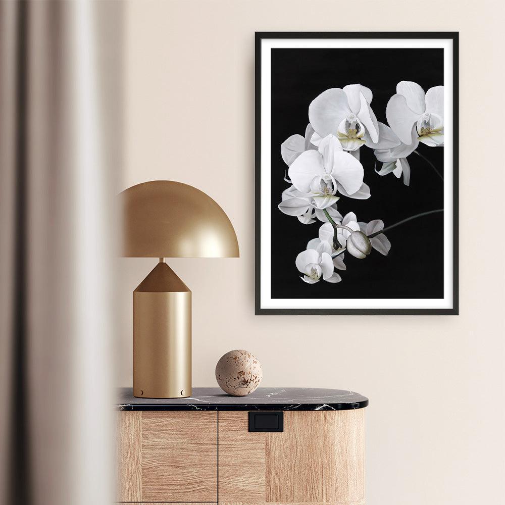 Shop Orchid Art Print a floral themed painted wall art print from The Print Emporium wall artwork collection - Buy Australian made fine art painting style poster and framed prints for the home and your interior decor room, TPE-021-AP