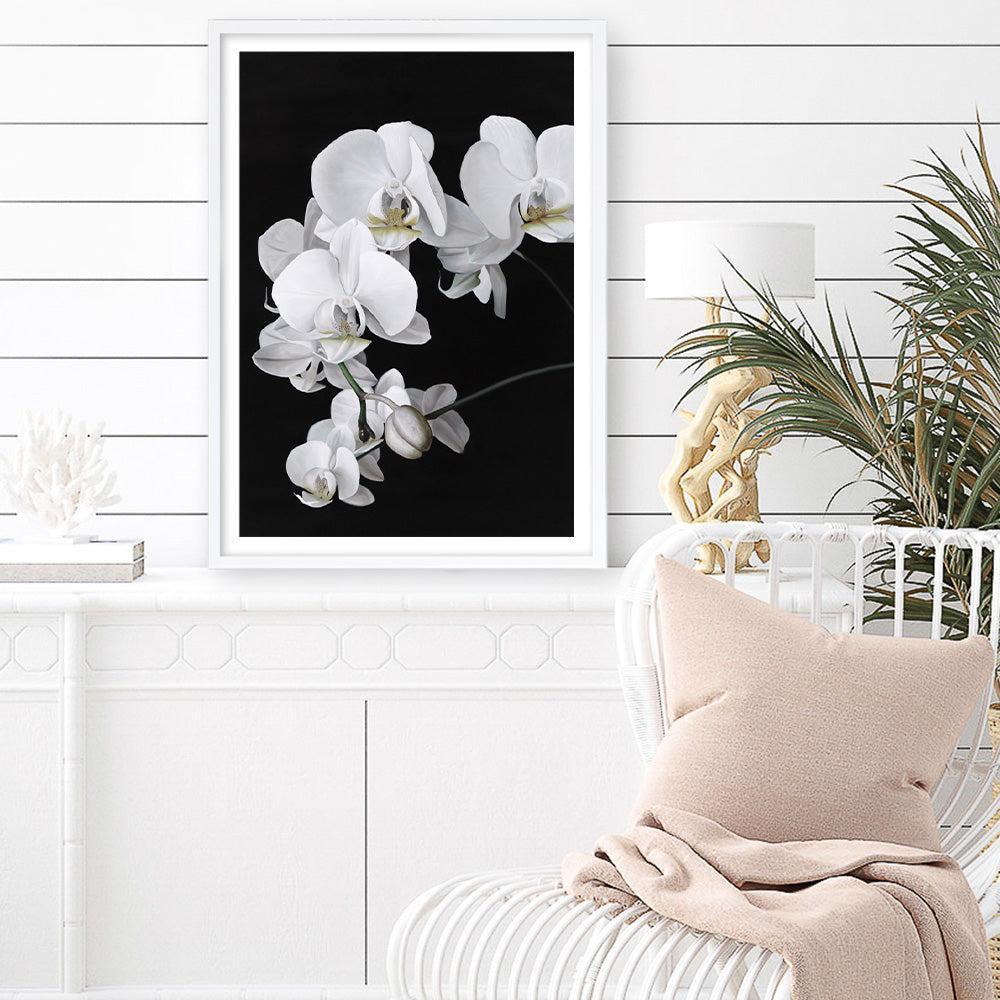 Shop Orchid Art Print a floral themed painted wall art print from The Print Emporium wall artwork collection - Buy Australian made fine art painting style poster and framed prints for the home and your interior decor room, TPE-021-AP