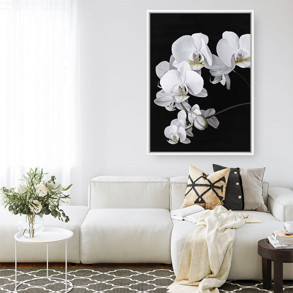 Shop Orchid Canvas Print a floral themed painted framed canvas wall art print from The Print Emporium artwork collection - Buy Australian made fine art painting style stretched canvas prints for the home and your interior decor space, TPE-021-CA-35X46-NF