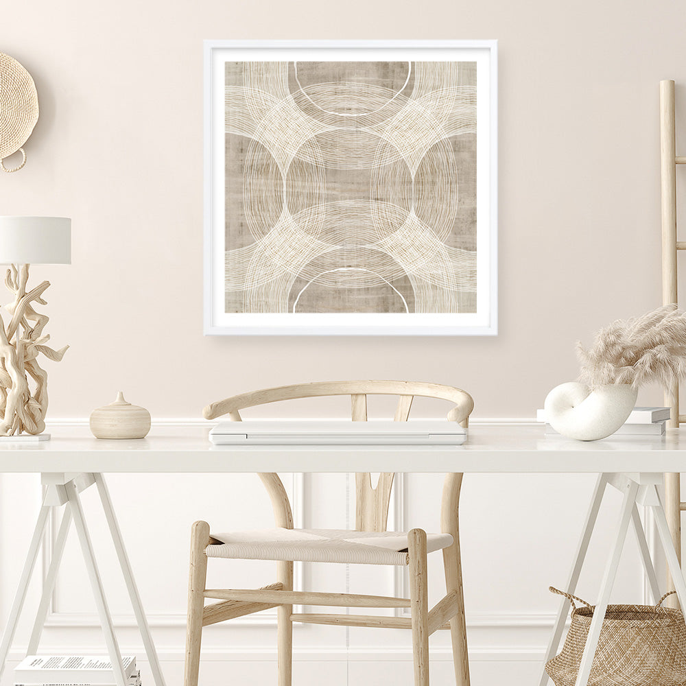 Shop Organic Circles I (Square) Art Print a painted abstract themed wall art print from The Print Emporium wall artwork collection - Buy Australian made fine art painting style poster and framed prints for the home and your interior decor room, TPE-PC-EW777-AP