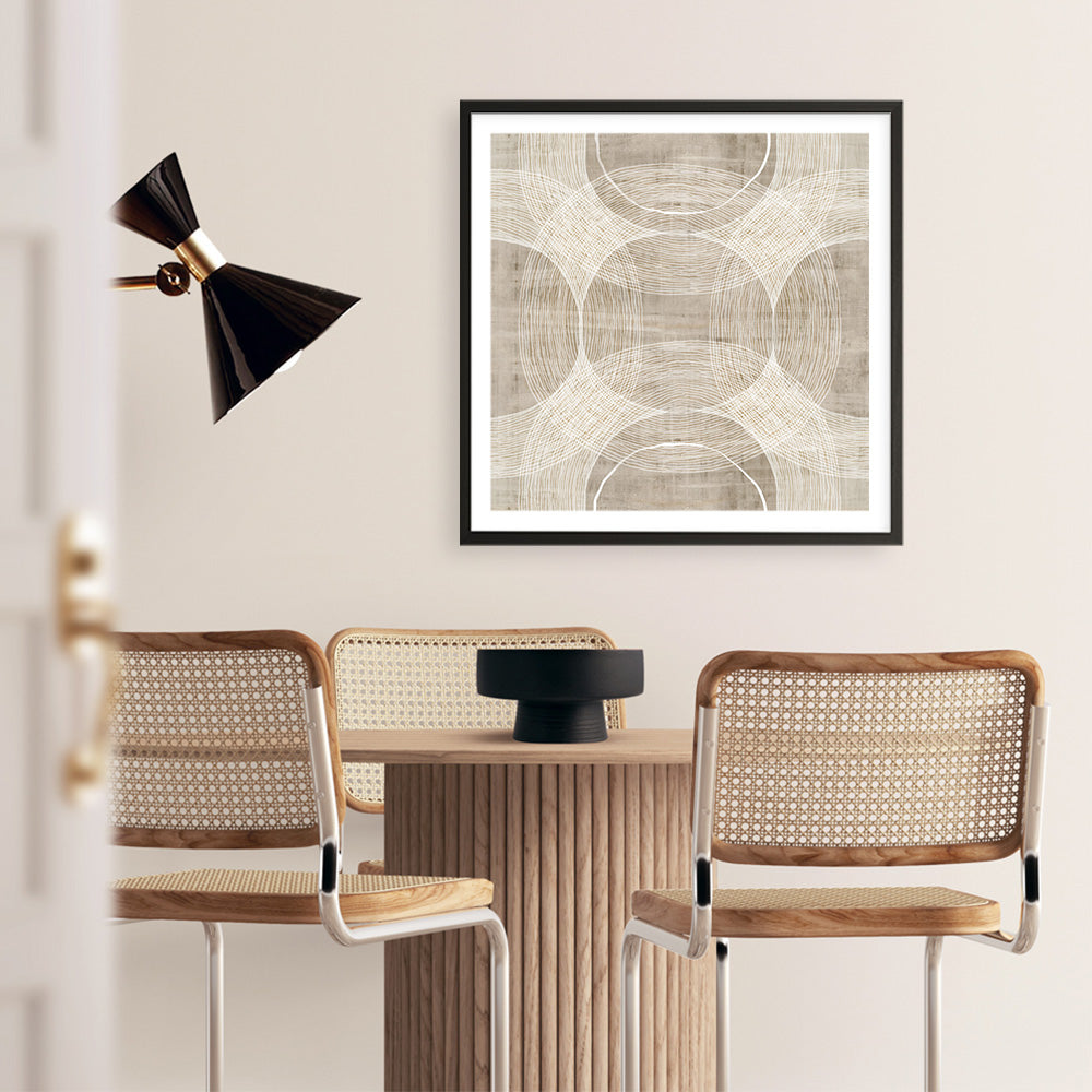 Shop Organic Circles I (Square) Art Print a painted abstract themed wall art print from The Print Emporium wall artwork collection - Buy Australian made fine art painting style poster and framed prints for the home and your interior decor room, TPE-PC-EW777-AP