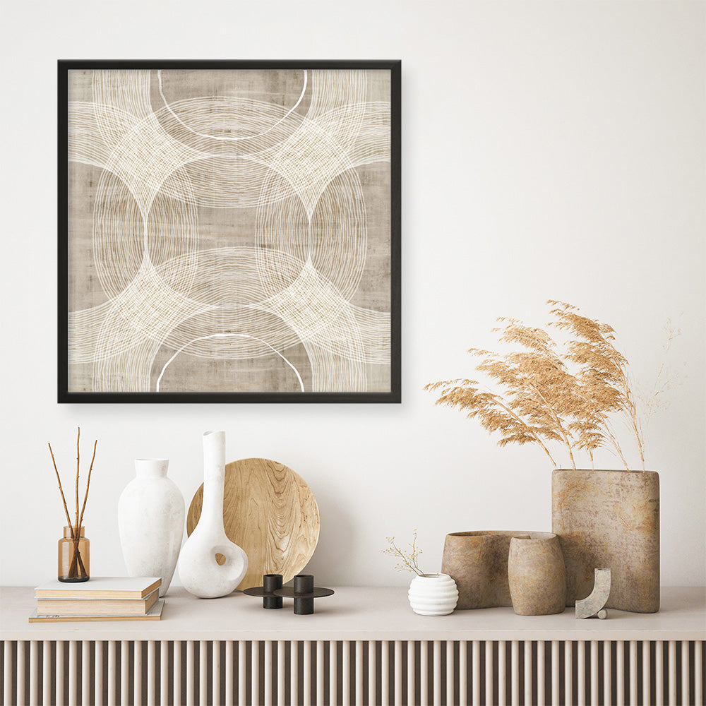 Shop Organic Circles I (Square) Art Print a painted abstract themed wall art print from The Print Emporium wall artwork collection - Buy Australian made fine art painting style poster and framed prints for the home and your interior decor room, TPE-PC-EW777-AP