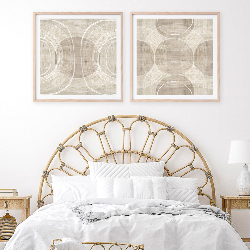 Shop Organic Circles I (Square) Art Print a painted abstract themed wall art print from The Print Emporium wall artwork collection - Buy Australian made fine art painting style poster and framed prints for the home and your interior decor room, TPE-PC-EW777-AP