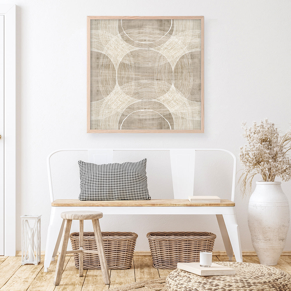 Shop Organic Circles I (Square) Art Print a painted abstract themed wall art print from The Print Emporium wall artwork collection - Buy Australian made fine art painting style poster and framed prints for the home and your interior decor room, TPE-PC-EW777-AP
