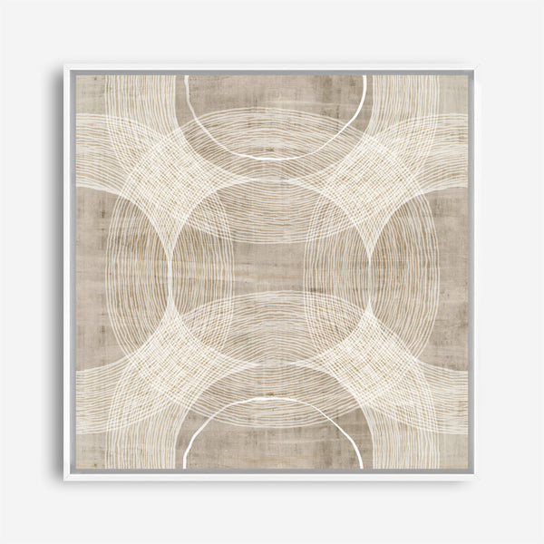 Shop Organic Circles I (Square) Canvas Print a painted abstract themed framed canvas wall art print from The Print Emporium artwork collection - Buy Australian made fine art painting style stretched canvas prints for the home and your interior decor space, TPE-PC-EW777-CA-40X40-NF