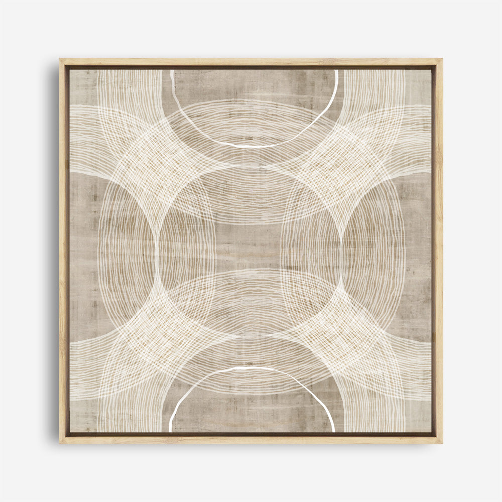 Shop Organic Circles I (Square) Canvas Print a painted abstract themed framed canvas wall art print from The Print Emporium artwork collection - Buy Australian made fine art painting style stretched canvas prints for the home and your interior decor space, TPE-PC-EW777-CA-40X40-NF
