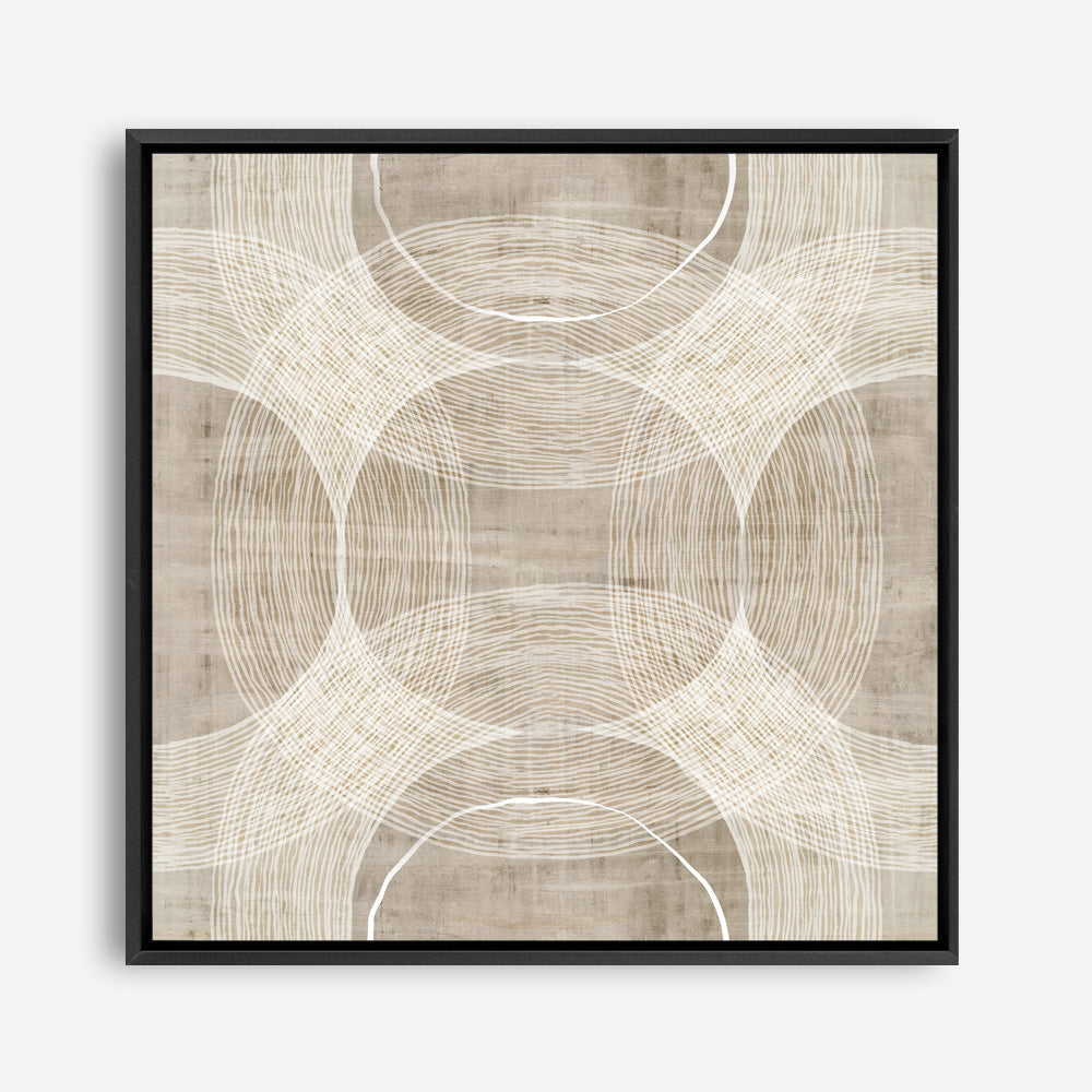 Shop Organic Circles I (Square) Canvas Print a painted abstract themed framed canvas wall art print from The Print Emporium artwork collection - Buy Australian made fine art painting style stretched canvas prints for the home and your interior decor space, TPE-PC-EW777-CA-40X40-NF