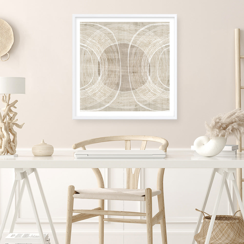 Shop Organic Circles II (Square) Art Print a painted abstract themed wall art print from The Print Emporium wall artwork collection - Buy Australian made fine art painting style poster and framed prints for the home and your interior decor room, TPE-PC-EW778-AP