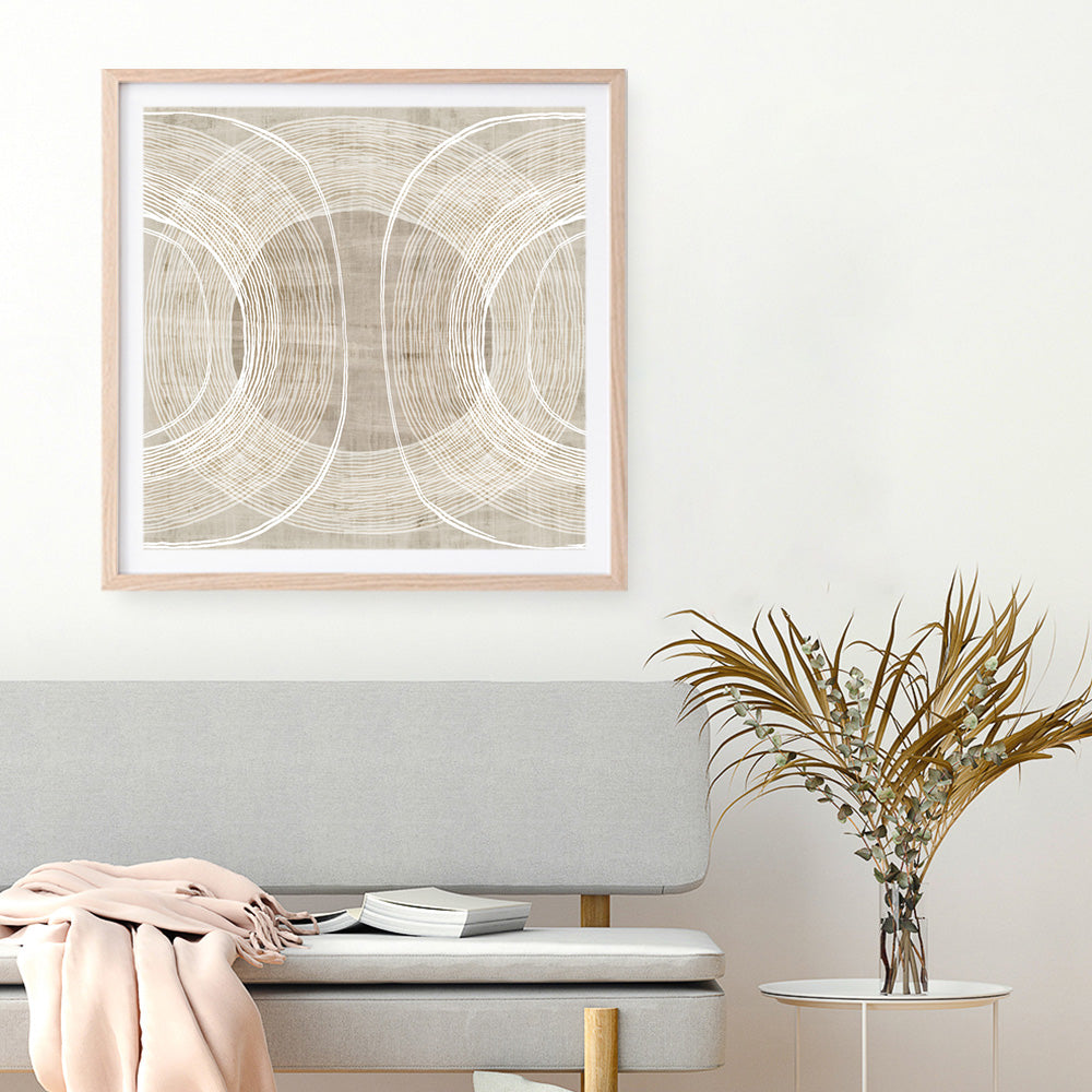 Shop Organic Circles II (Square) Art Print a painted abstract themed wall art print from The Print Emporium wall artwork collection - Buy Australian made fine art painting style poster and framed prints for the home and your interior decor room, TPE-PC-EW778-AP