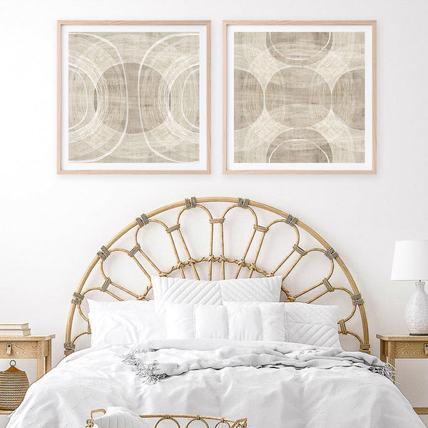 Shop Organic Circles II (Square) Art Print a painted abstract themed wall art print from The Print Emporium wall artwork collection - Buy Australian made fine art painting style poster and framed prints for the home and your interior decor room, TPE-PC-EW778-AP