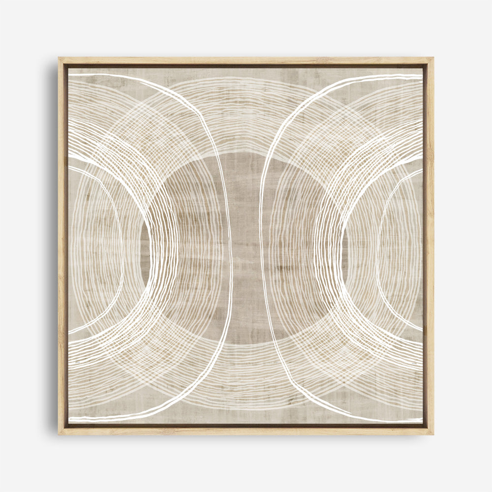 Shop Organic Circles II (Square) Canvas Print a painted abstract themed framed canvas wall art print from The Print Emporium artwork collection - Buy Australian made fine art painting style stretched canvas prints for the home and your interior decor space, TPE-PC-EW778-CA-40X40-NF