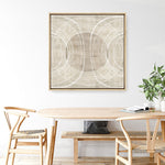 Shop Organic Circles II (Square) Canvas Print a painted abstract themed framed canvas wall art print from The Print Emporium artwork collection - Buy Australian made fine art painting style stretched canvas prints for the home and your interior decor space, TPE-PC-EW778-CA-40X40-NF