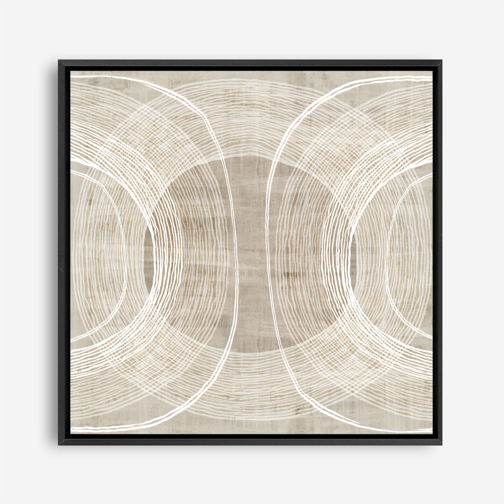 Shop Organic Circles II (Square) Canvas Print a painted abstract themed framed canvas wall art print from The Print Emporium artwork collection - Buy Australian made fine art painting style stretched canvas prints for the home and your interior decor space, TPE-PC-EW778-CA-40X40-NF