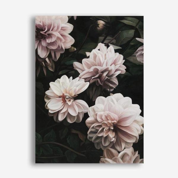 Shop Oriental Garden Canvas Print a floral themed painted framed canvas wall art print from The Print Emporium artwork collection - Buy Australian made fine art painting style stretched canvas prints for the home and your interior decor space, TPE-171-CA-35X46-NF