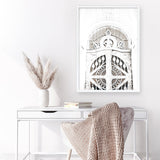 Shop Ornate White Gates Photo Art Print a Moroccan desert boho themed photography wall art print from The Print Emporium wall artwork collection - Buy Australian made fine art poster and framed prints for the home and your interior decor room, TPE-1117-AP