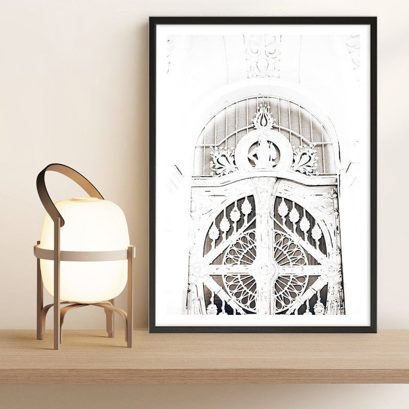 Shop Ornate White Gates Photo Art Print a Moroccan desert boho themed photography wall art print from The Print Emporium wall artwork collection - Buy Australian made fine art poster and framed prints for the home and your interior decor room, TPE-1117-AP