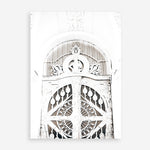 Shop Ornate White Gates Photo Art Print a Moroccan desert boho themed photography wall art print from The Print Emporium wall artwork collection - Buy Australian made fine art poster and framed prints for the home and your interior decor room, TPE-1117-AP