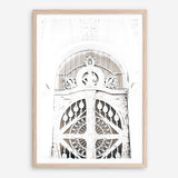 Shop Ornate White Gates Photo Art Print a Moroccan desert boho themed photography wall art print from The Print Emporium wall artwork collection - Buy Australian made fine art poster and framed prints for the home and your interior decor room, TPE-1117-AP