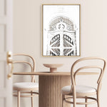 Shop Ornate White Gates Photo Canvas Print a Moroccan desert boho themed photography framed stretched canvas print from The Print Emporium wall artwork collection - Buy Australian made prints for the home and your interior decor space, TPE-1117-CA-35X46-NF