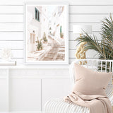 Shop Ostuni Laneway I Photo Art Print a coastal themed photography wall art print from The Print Emporium wall artwork collection - Buy Australian made fine art poster and framed prints for the home and your interior decor, TPE-1140-AP