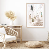 Shop Ostuni Laneway I Photo Art Print a coastal themed photography wall art print from The Print Emporium wall artwork collection - Buy Australian made fine art poster and framed prints for the home and your interior decor, TPE-1140-AP