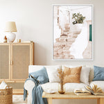 Shop Ostuni Laneway II Photo Canvas Print a coastal themed photography framed stretched canvas print from The Print Emporium wall artwork collection - Buy Australian made prints for the home and your interior decor space, TPE-1181-CA-35X46-NF