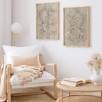 Shop Outlined Leaves I Art Print a painted abstract themed wall art print from The Print Emporium wall artwork collection - Buy Australian made fine art painting style poster and framed prints for the home and your interior decor room, TPE-PC-JN582-AP