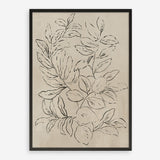 Shop Outlined Leaves I Art Print a painted abstract themed wall art print from The Print Emporium wall artwork collection - Buy Australian made fine art painting style poster and framed prints for the home and your interior decor room, TPE-PC-JN582-AP