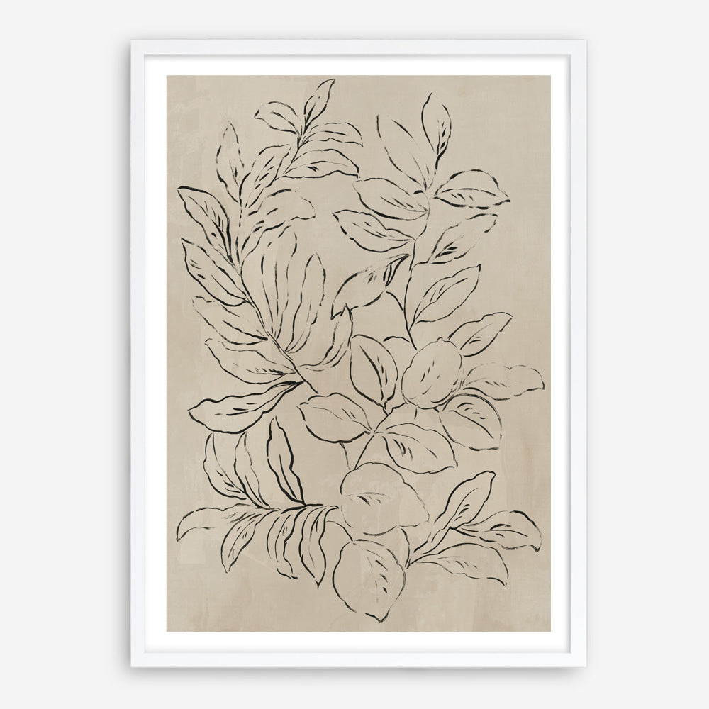 Shop Outlined Leaves I Art Print a painted abstract themed wall art print from The Print Emporium wall artwork collection - Buy Australian made fine art painting style poster and framed prints for the home and your interior decor room, TPE-PC-JN582-AP